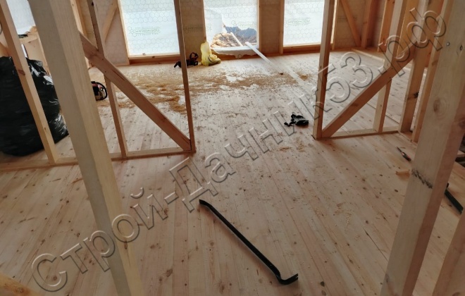 4 Каркасно-щитовой дом Д-23, 9х9м, 81 М², Ленинградская область, Приозёрский район, Громовское сельское поселение ( (16)